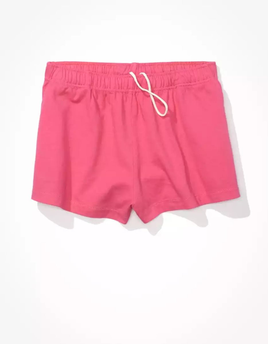 Shorts American Eagle AE Sun Set Knit Rose Femme | YDD-64953482